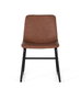 GINER Y COLOMER Lot de 4 chaises tapissées et rembourrées marron